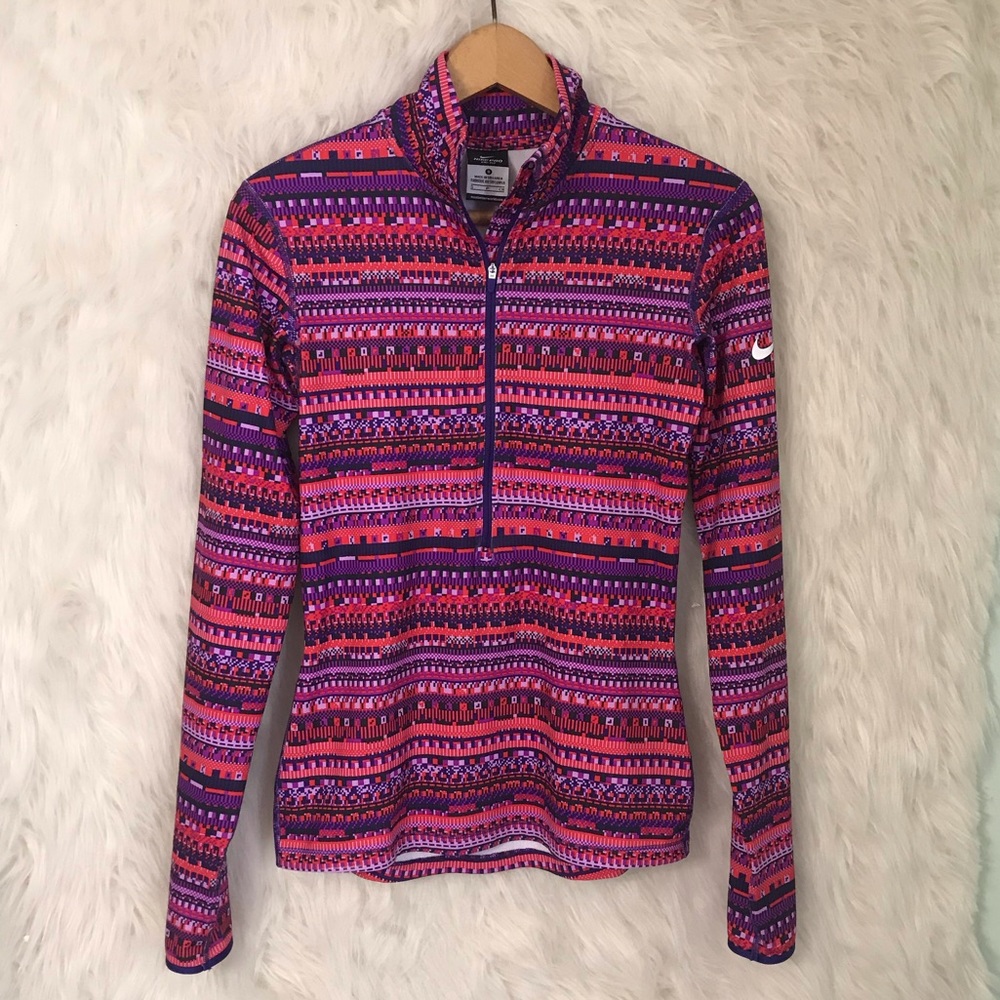 Women’s Nike Half Zip Geometric Running Top